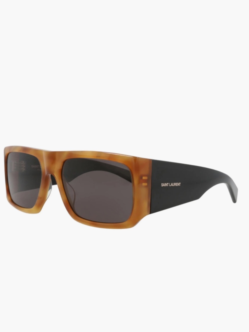 NEW with tags Authentic Saint Laurent Rectangular Sunglasses - Havana/Black - Picture 6 of 14
